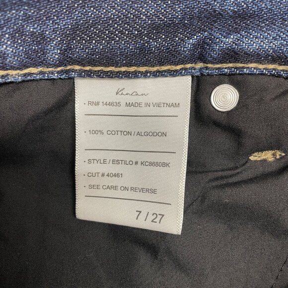 KANCAN JEANS REGAN HIGH RISE 90S BOYFRIEND TWO TONE SIZE 7/27 KC8680BK - Picture 8 of 12